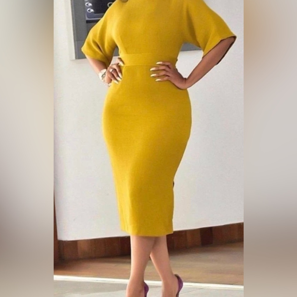 Yellow Bodycon Dress